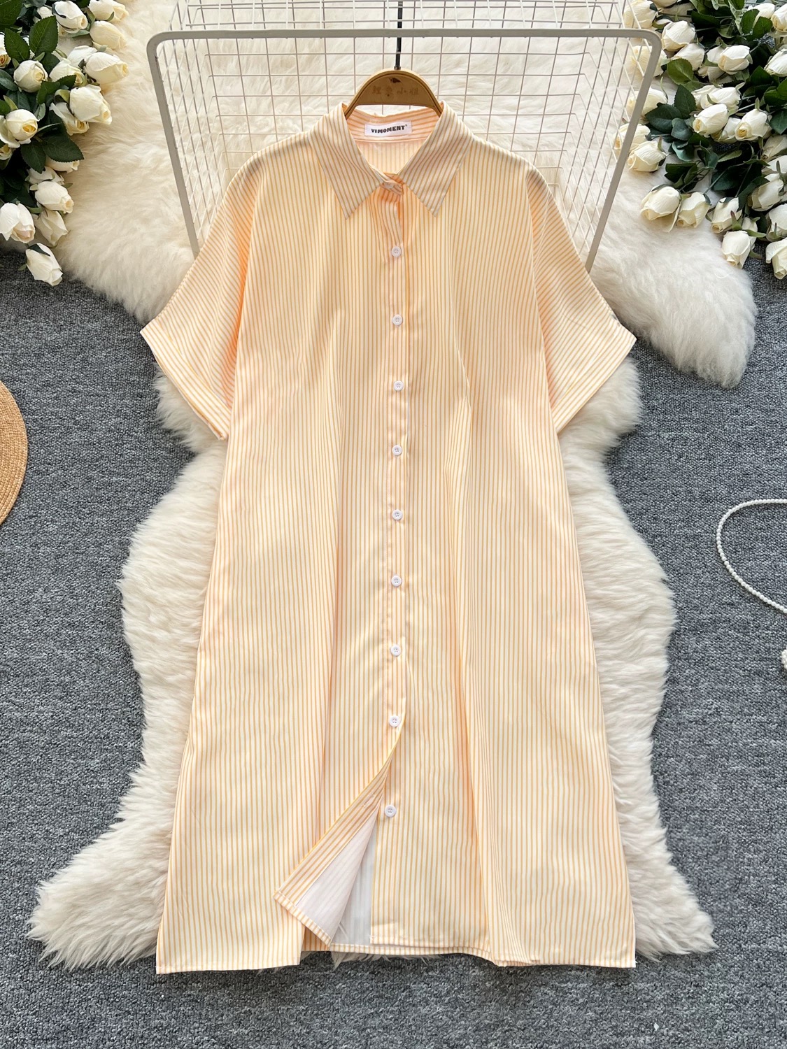 Palm trees and ocean shirt dress SD125 images